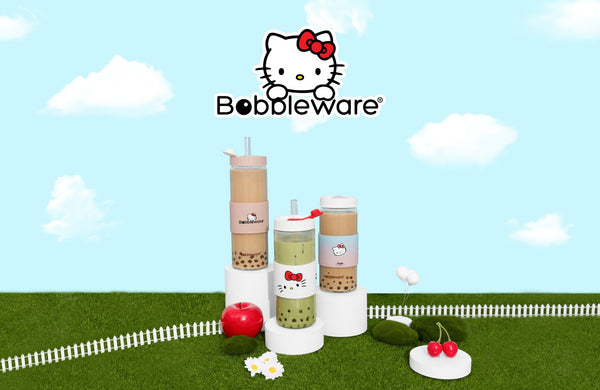 hello kitty bobbleware reusable cup for bubble tea and smoothie